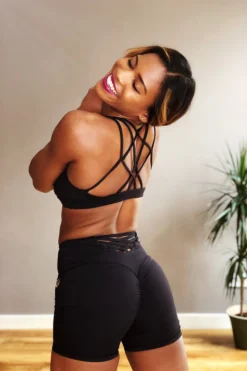 All Pole Wear Olra Activewear Signature Biker Shorts - Black