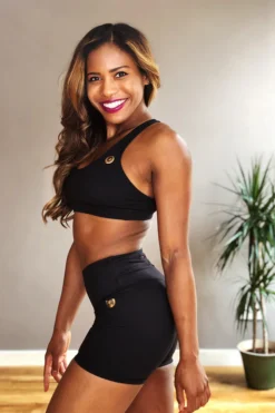 All Pole Wear Olra Activewear Signature Biker Shorts - Black