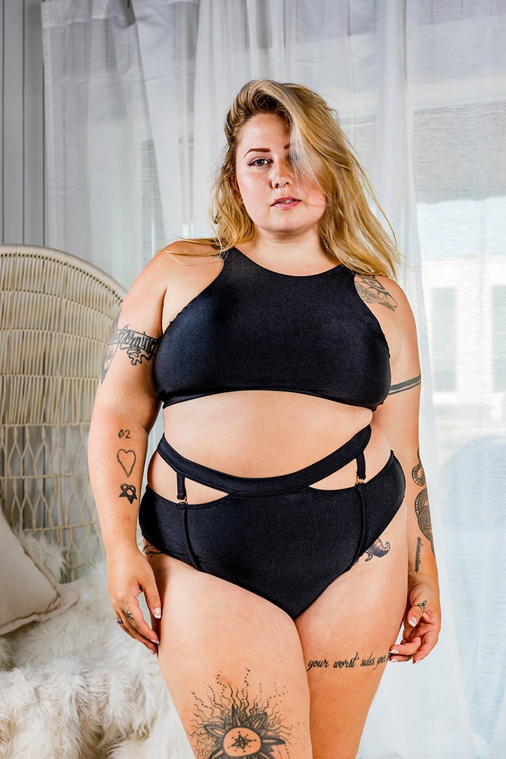 All Pole Wear Chantay Polewear Pretzel 2-way Top - Noir