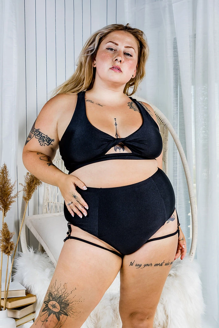 All Pole Wear Chantay Polewear Pretzel 2-way Top - Noir