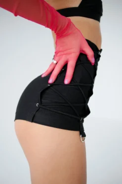 Exo Wear Lace Up Shorts - Black