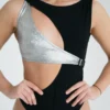 All Pole Wear Exo Wear Angle Bodysuit - Black/Metallic Silver