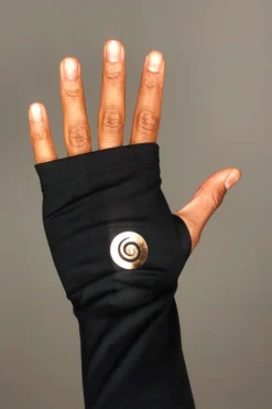 All Pole Wear Olra Activewear Long Sleeve Crop Top - Black