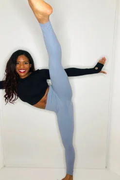 Olra Activewear Signature Leggings - Sky Grey