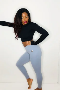 Olra Activewear Signature Leggings - Sky Grey