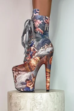 Hella Heels Renaissance 8inch Boots - Stairway To Heaven Shoes