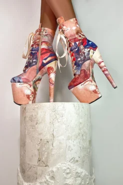 Hella Heels Renaissance 8inch Boots - Holier Than Thou Shoes