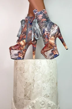 Shoes Hella Heels Renaissance 7inch Boots - Stairway To Heaven