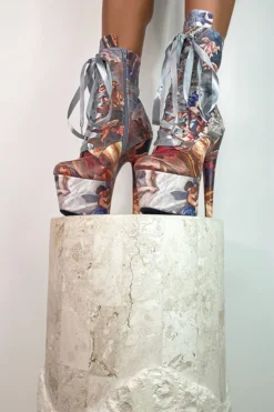 Shoes Hella Heels Renaissance 7inch Boots - Stairway To Heaven