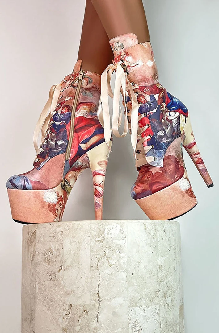 Hella Heels Renaissance 7inch Boots - Holier Than Thou Shoes