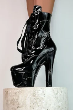 Shoes Hella Heels Renaissance 7inch Boots - Confession