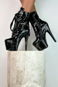 Shoes Hella Heels Renaissance 7inch Boots - Confession