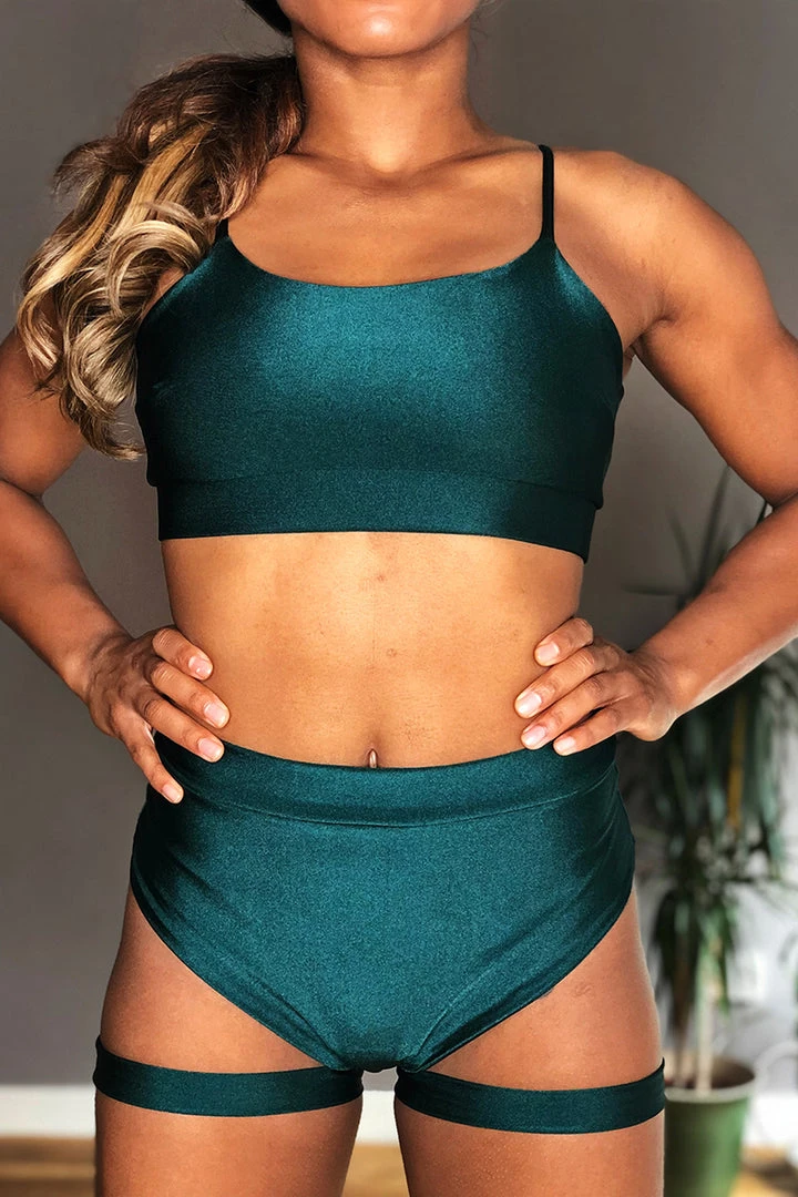 REV ACTIV Bomb Garter Shorts - Bottle Green