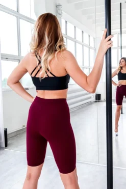 REV ACTIV Cycling Shorts - Burgundy