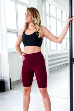 REV ACTIV Cycling Shorts - Burgundy