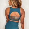 Enviro Grip All Pole Wear The Enviro Co. Crop Top - Blue Teal
