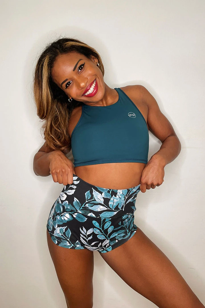 Enviro Grip The Enviro Co. Daintree Night High Waist Shorts All Pole Wear