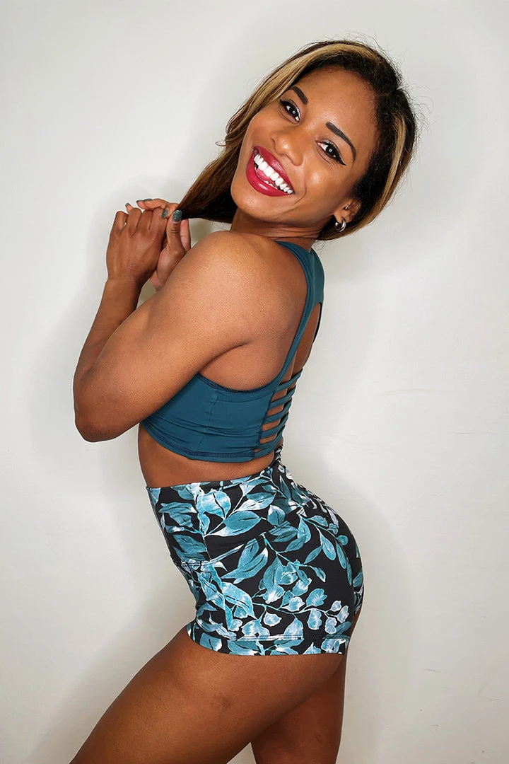 Enviro Grip The Enviro Co. Daintree Night High Waist Shorts All Pole Wear