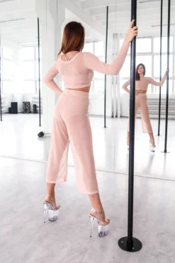 REV ACTIV Mesh Flow Pants - Beige Loungewear Bottoms