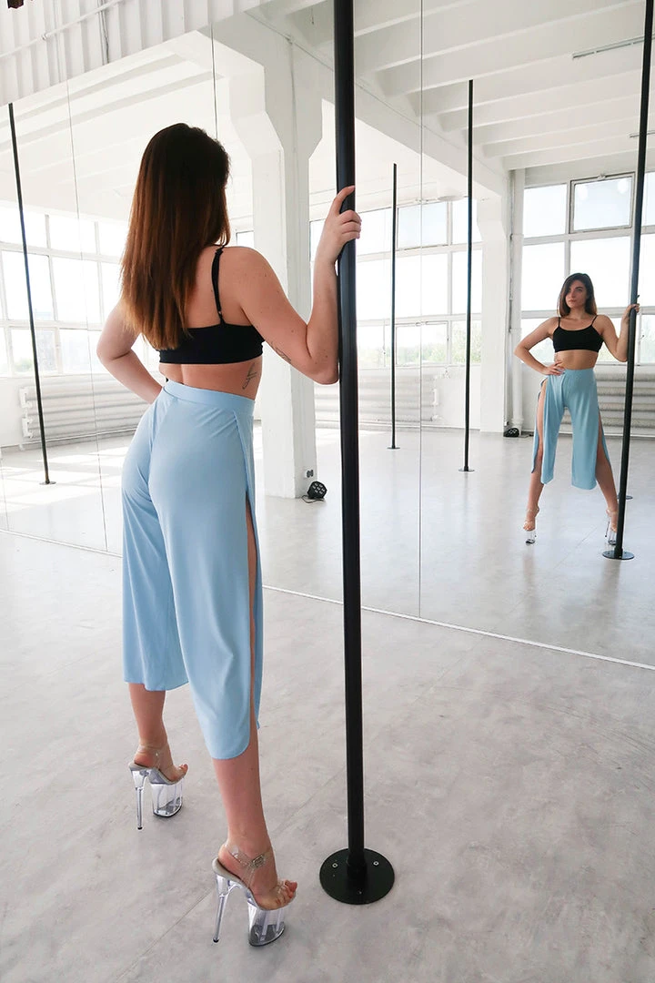 REV ACTIV Sensual Flow Pants (with Leg Slit) - Baby Blue