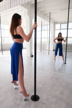 REV ACTIV Sensual Flow Pants (with Leg Slit) - Cobalt