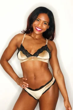 Shimmy & Sparkle Hong Kong Top - Golden Beige