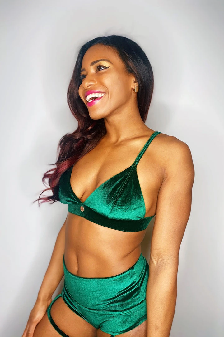 Shimmy & Sparkle Rio Top - Emerald Green