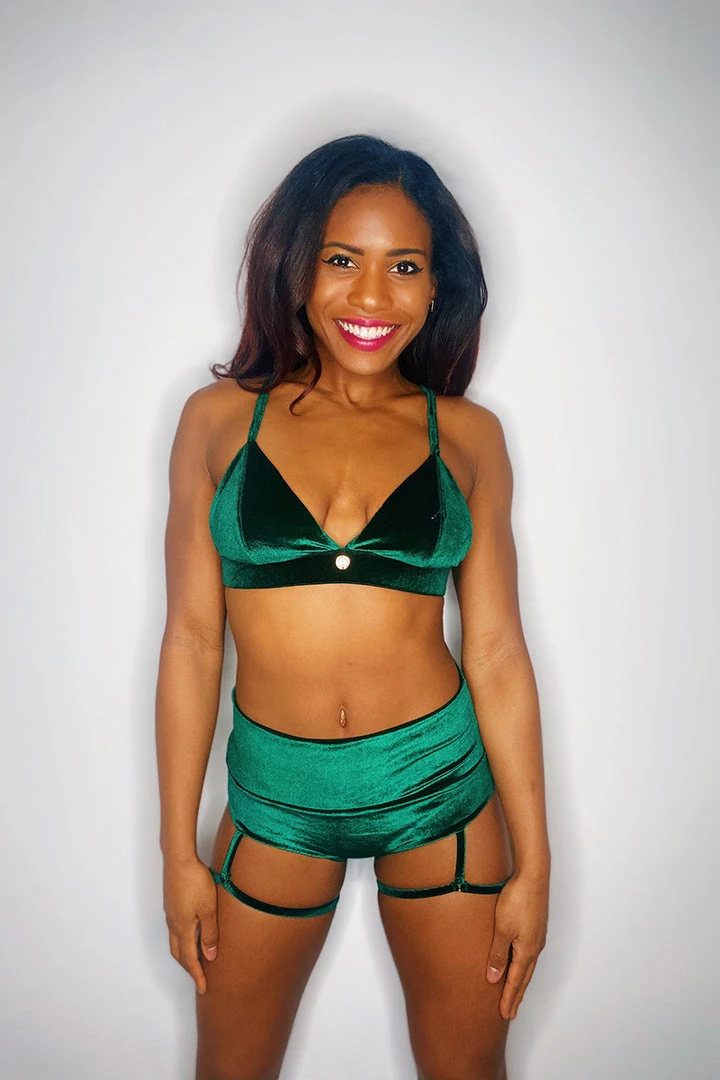 Shimmy & Sparkle Rio Top - Emerald Green