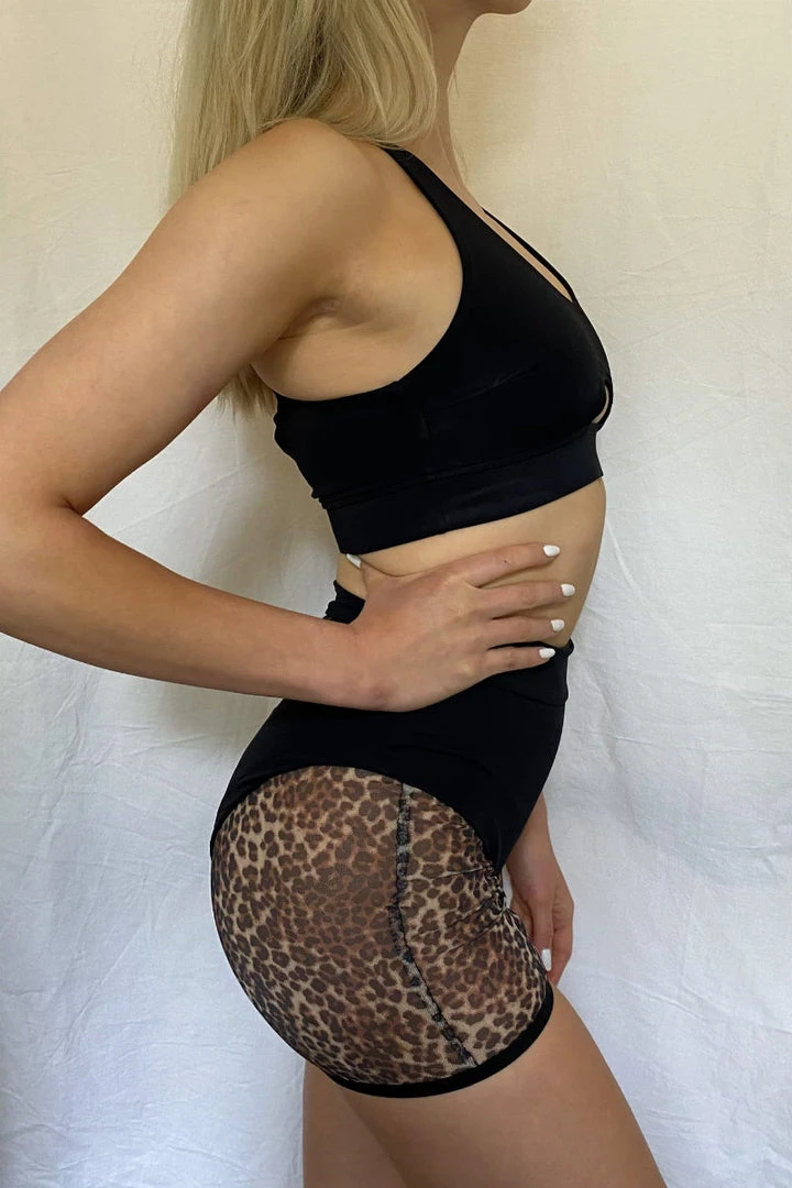 REV ACTIV Pleasure Mesh Shorts - Wild Leopard New In