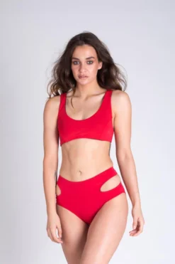 All Pole Wear Paradise Chick Opencut Shorts - Red