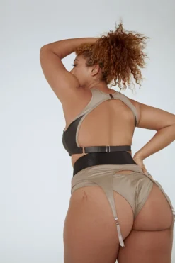 Creatures Of XIX Snatched Garter Bottoms - Mink