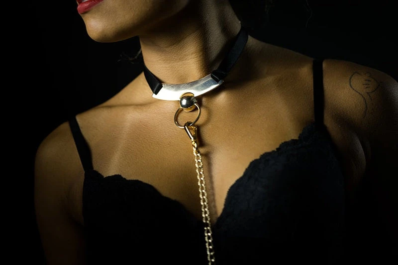 Accessories Rolling Choker Harness - Black