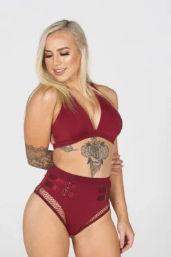 Tatiana Activewear Isla Shorts - Burgundy