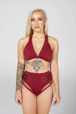 Tatiana Activewear Isla Top - Burgundy