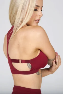 Tatiana Activewear Isla Top - Burgundy