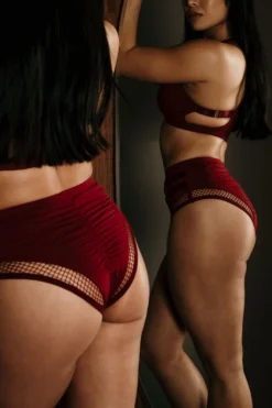 Tatiana Activewear Isla Shorts - Burgundy