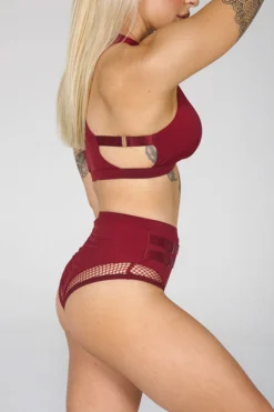 Tatiana Activewear Isla Top - Burgundy