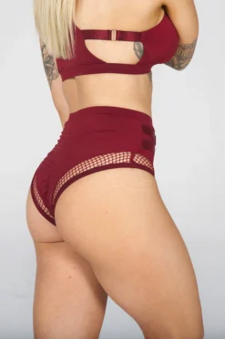 Tatiana Activewear Isla Shorts - Burgundy