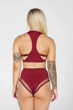 Tatiana Activewear Isla Shorts - Burgundy