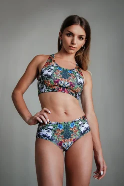 All Pole Wear Pole Addict Openback Top - Jungle