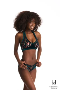 Bandurska Kamala Top - Floral Green