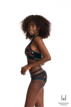 Bandurska Kamala Top - Floral Green