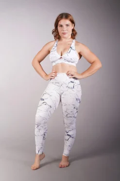 All Pole Wear Off The Pole Iconic Leggings - White Marble