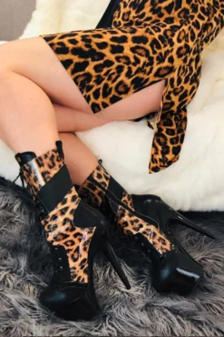 Shoes Hella Heels EmpireKicks 7inch Boots - Black