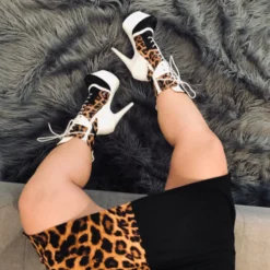 Hella Heels EmpireKicks 7inch Boots - White Shoes