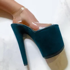 Shoes Hella Heels Classic Faux Suede 8inch Stilettos - Leonie