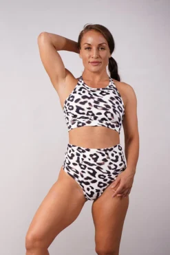 Off The Pole Lifestyle Sports Bra - Leopard All Pole Wear