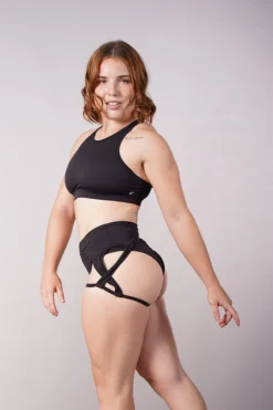 Off The Pole Lifestyle Sports Bra - Black All Pole Wear