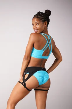 Off The Pole Lifestyle Sports Bra - Bright Blue All Pole Wear