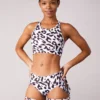 Off The Pole Lifestyle Sports Bra - Leopard All Pole Wear